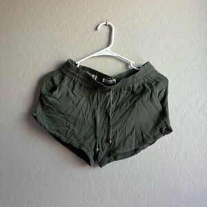 Olive Green Women's Casual Shorts